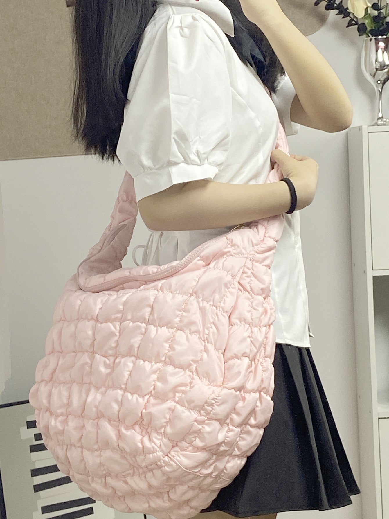 Women's Korean Pleated Cloud Versatile Large Capacity Crossbody Bags