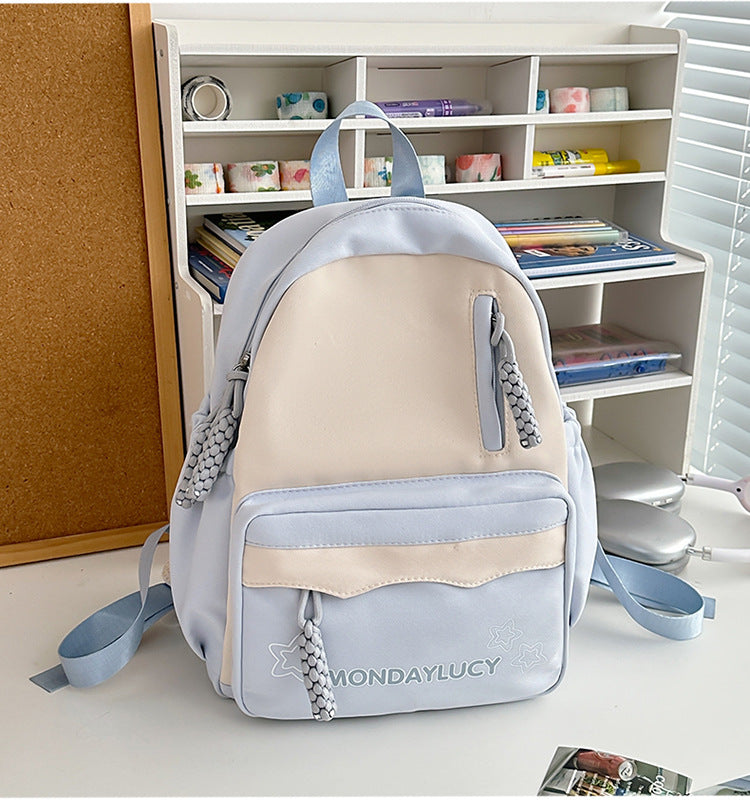 Style Simple Contrast Color Primary Secondary Backpacks