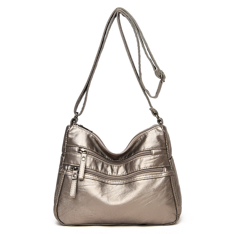 Women's Elegant Stylish Slouchy Simple Mom Crossbody Bags