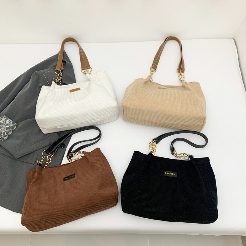 Contrast Color Commuter Chain Underarm Female Shoulder Bags
