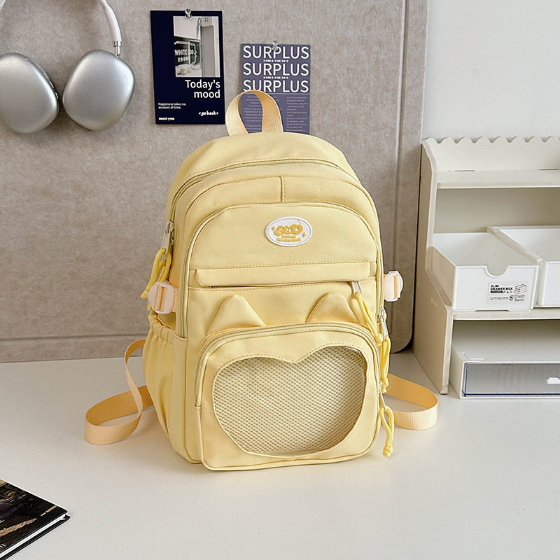 College Male High Junior Love Kitten Backpacks