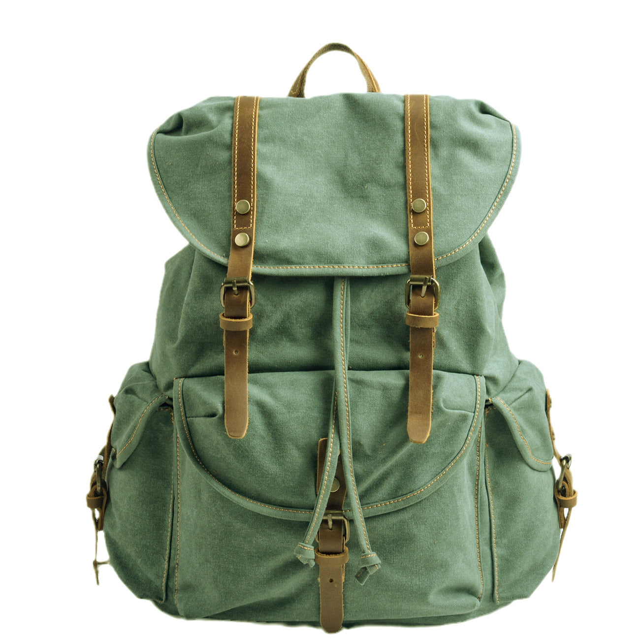 Men's Retro Canvas Large Capacity Early High Backpacks
