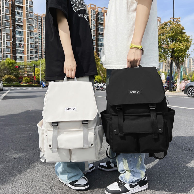 Men's Korean Style High College Trendy Flip Backpacks