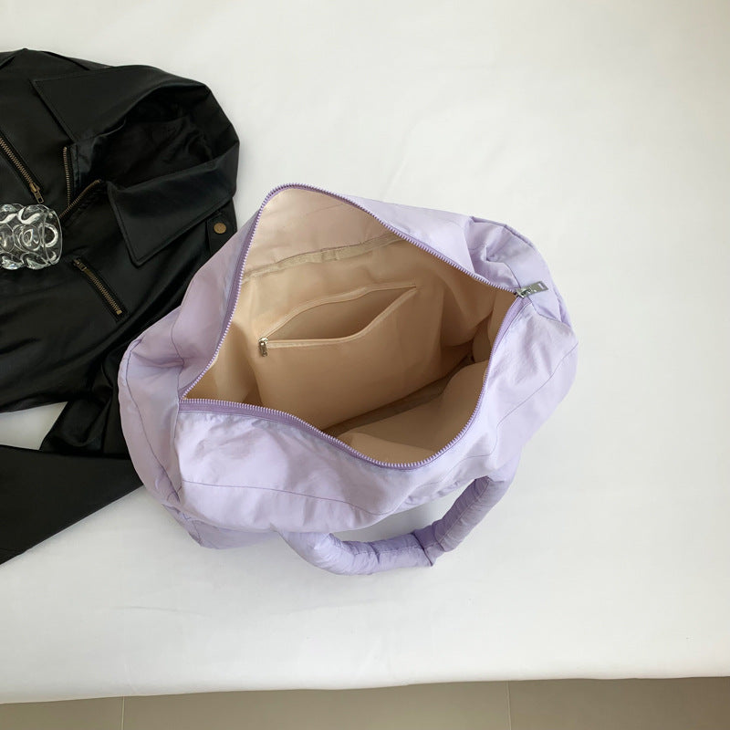 Puff Portable Classic Box Down Jacket Shoulder Bags