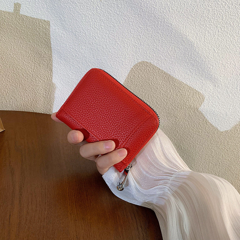 Women's Short Simple Large Capacity Zipper Ladies Wallets