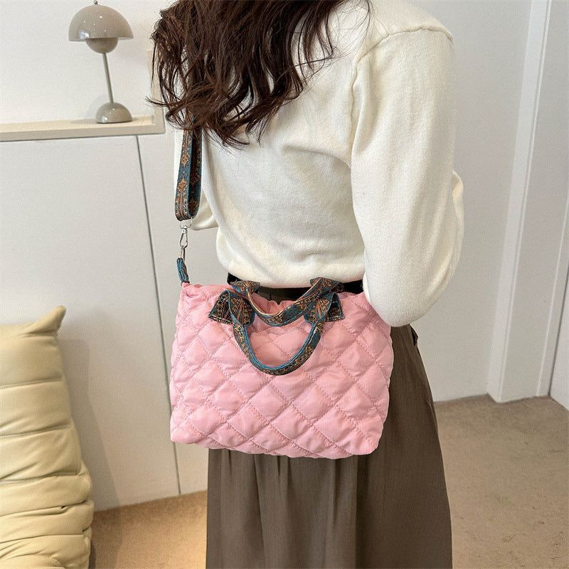 Women's Rhombus Korean Style Simple Stylish Personalized Shoulder Bags