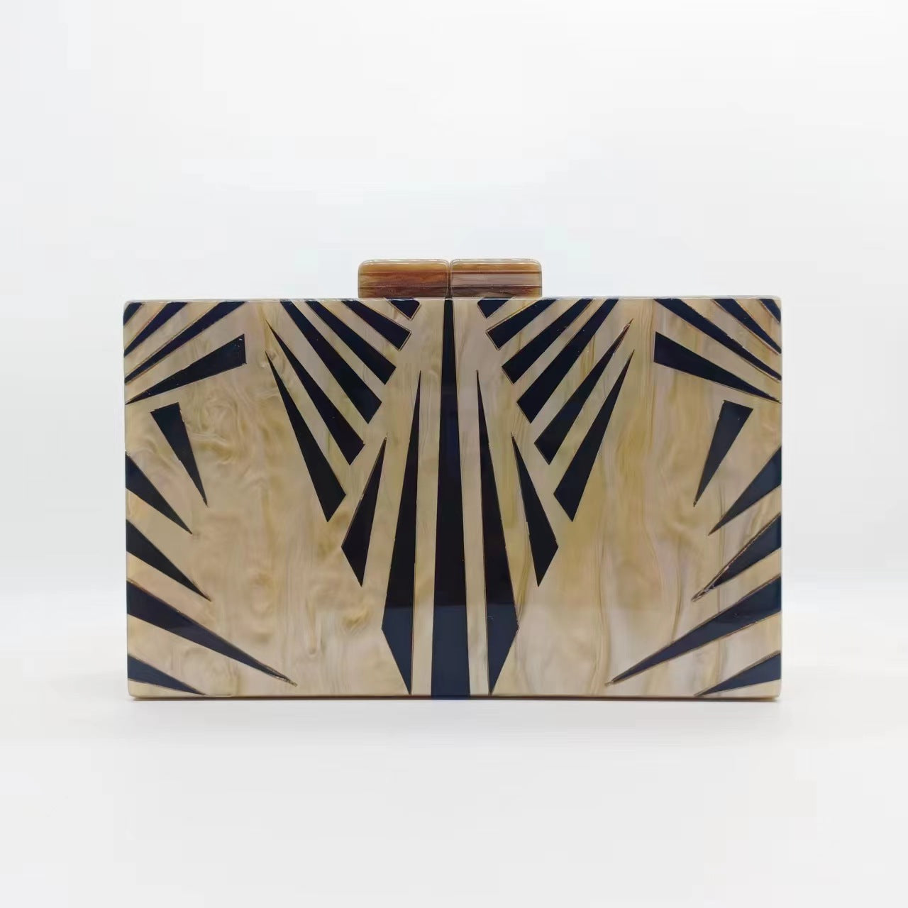 Women's Dinner Vintage Zebra Pattern Trendy Acrylic Evening Bags