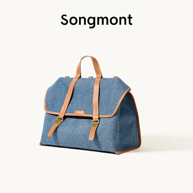 Loose Series Canvas Denim Large Capacity Backpacks