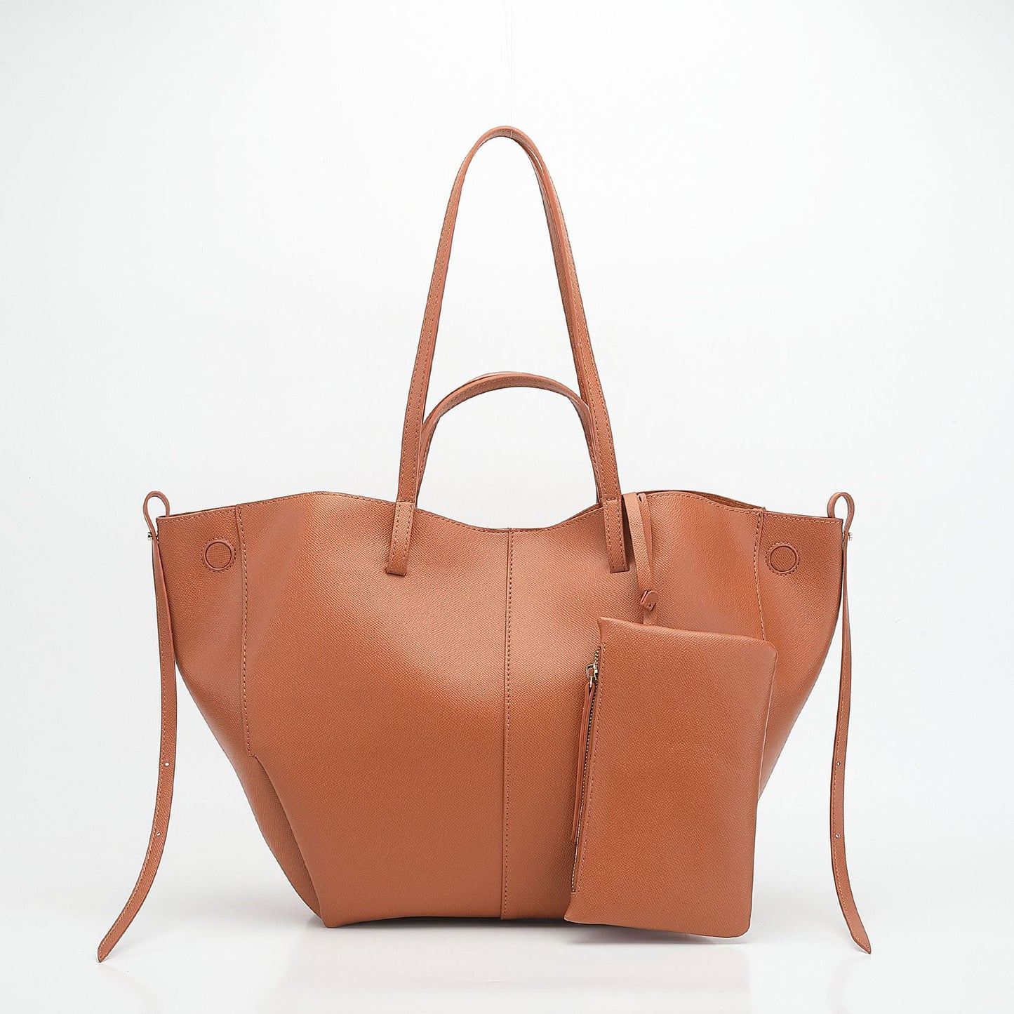 Underarm Lychee Pattern Large Capacity Commuter Tote Bags