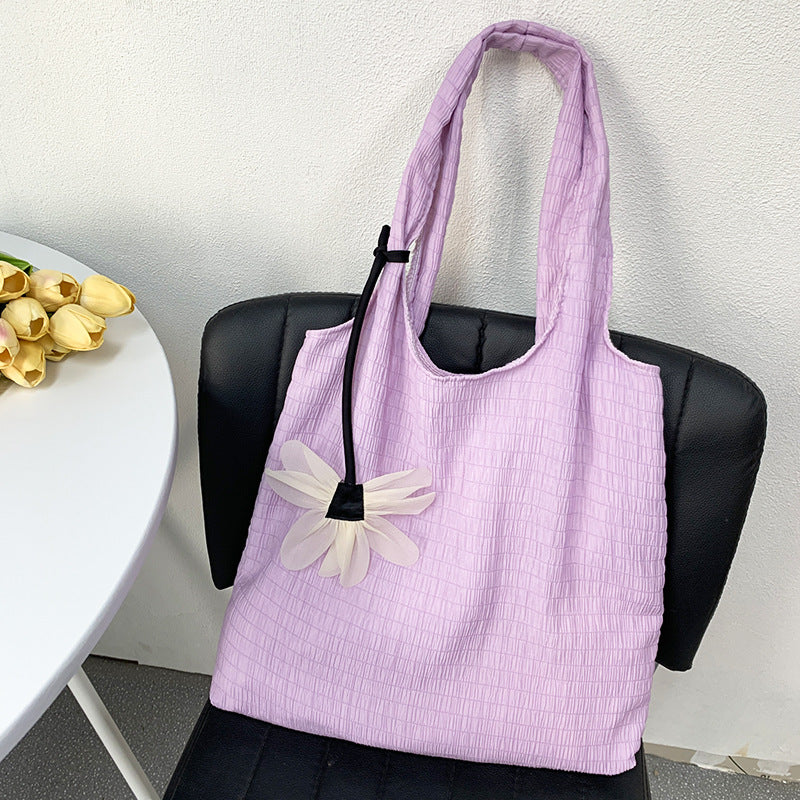 Women's Canvas Thin Fresh Fairy Style Large Shoulder Bags