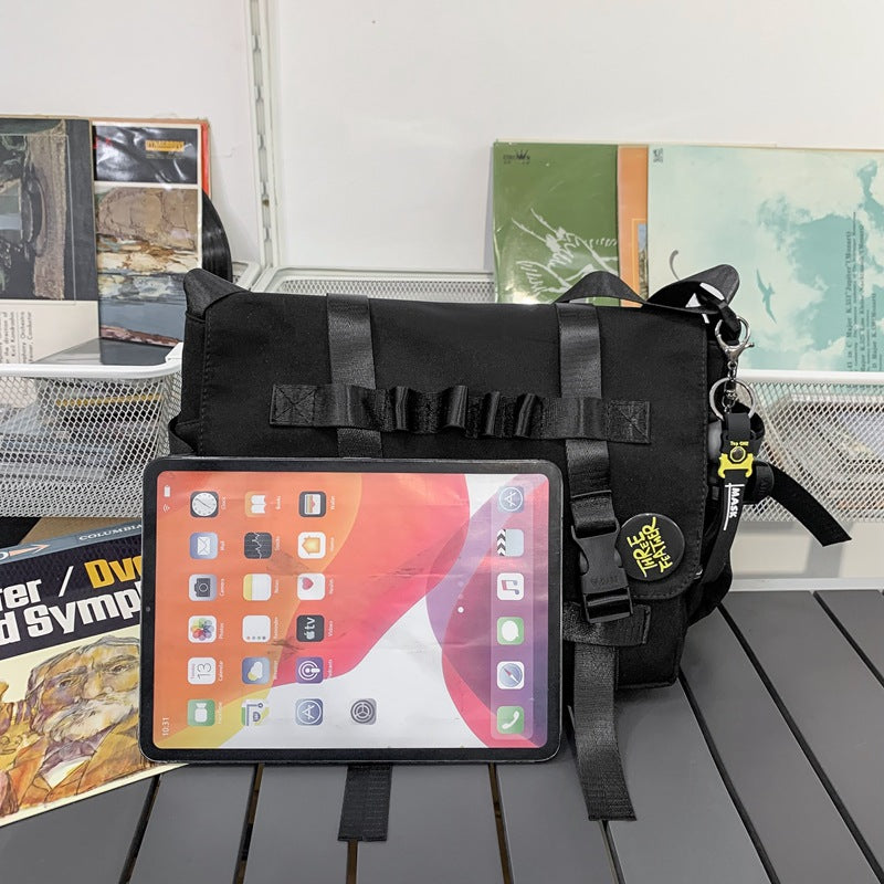 Women's & Men's & Trendy Campus Overalls Leisure Large Men's Messenger Bags