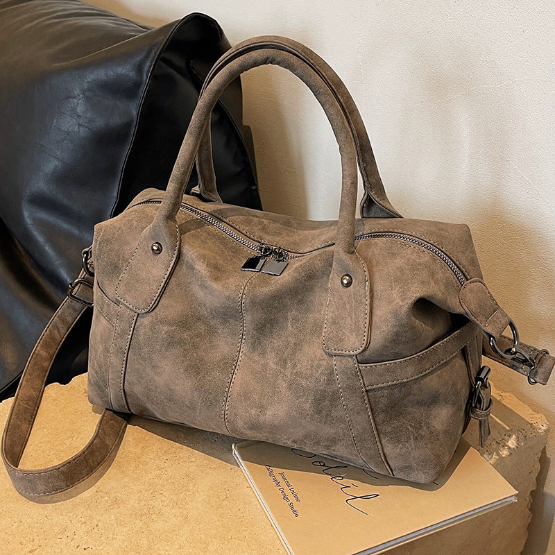 Women's Large Capacity Versatile Textured Traveling Portable Travel Bags