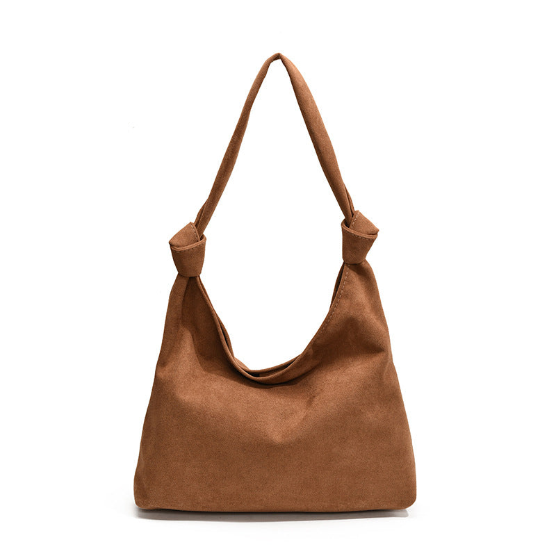 Suede Matte Solid Color Retro Simple Texture Bags