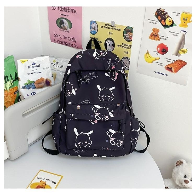 Capacity Pacha Dog Printing Junior High Backpacks