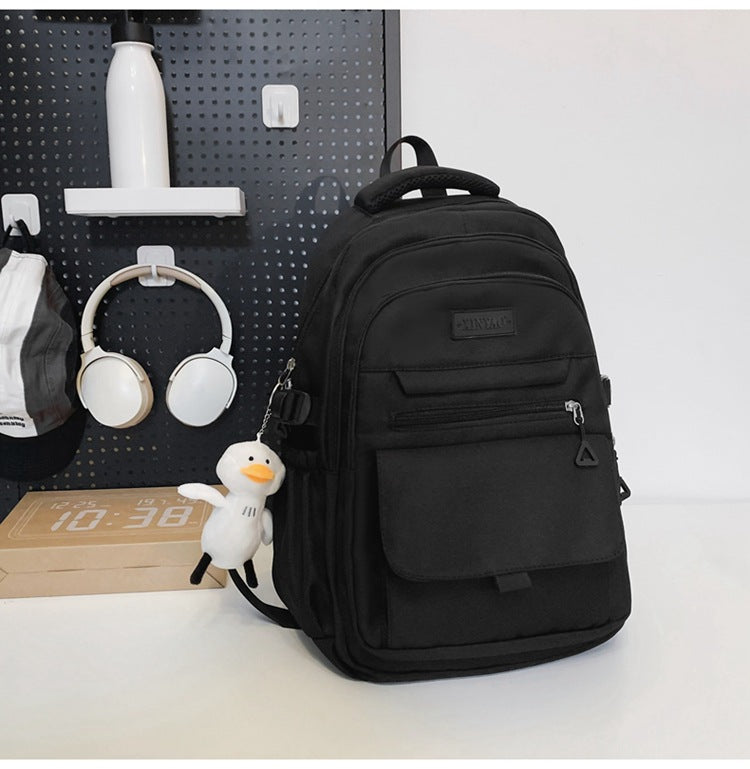 Design Female Junior College Style Solid Backpacks
