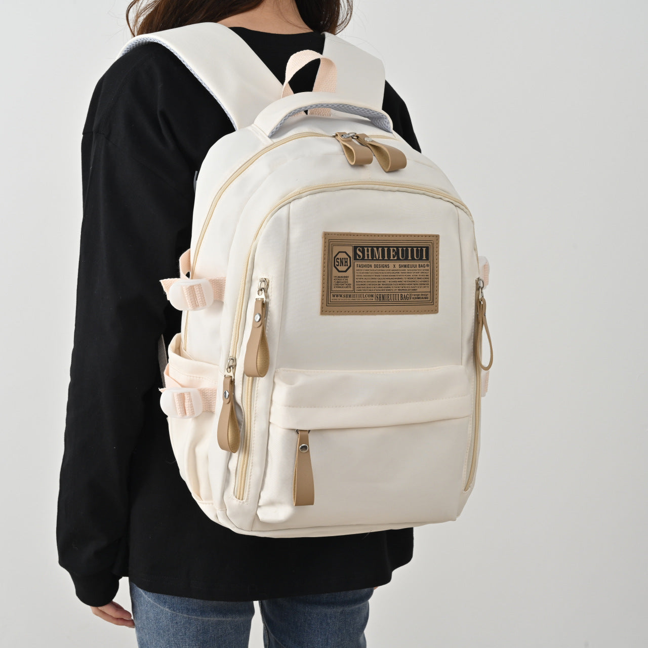 Women's & Men's & Classic Versatile Korean Style Simple Large Backpacks