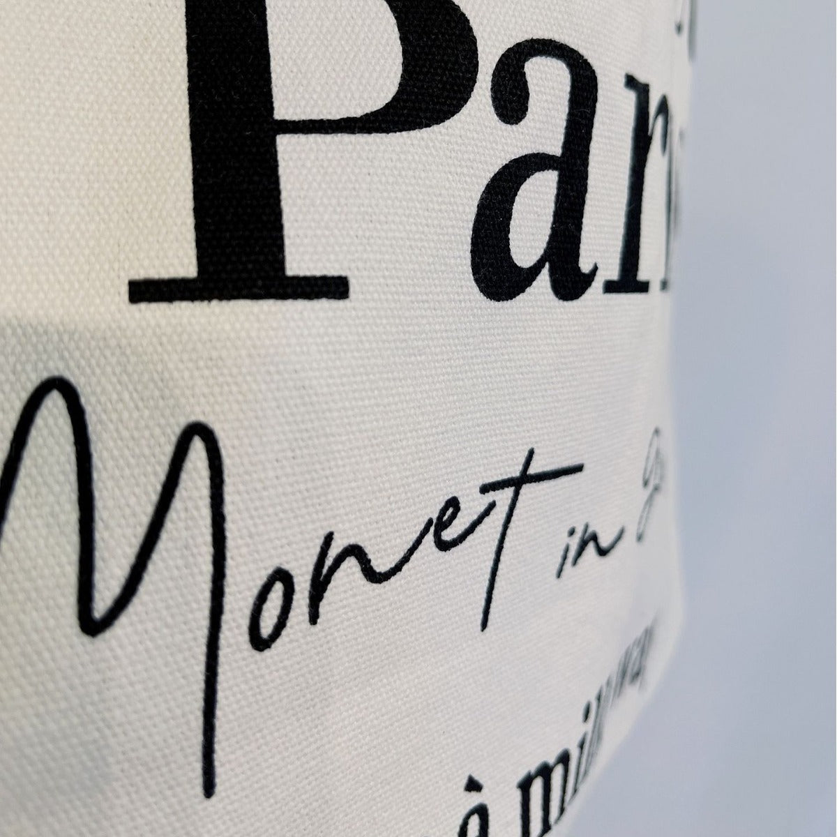 Simple Letter French Canvas Korean Style Shoulder Bags