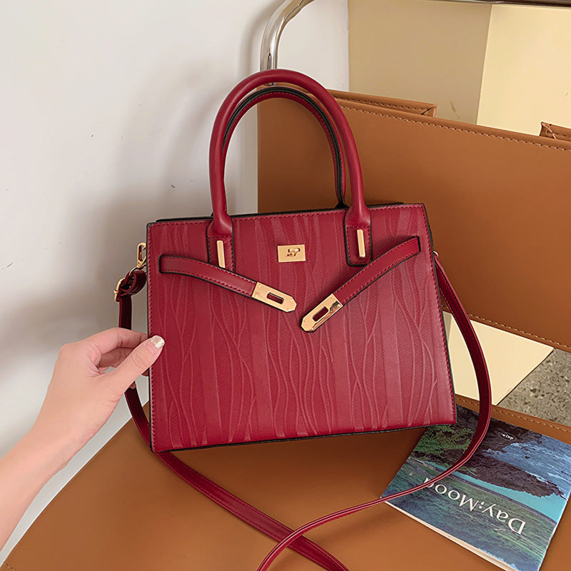 Women's High-grade Large Capacity Red Wedding Elegant Shoulder Bags