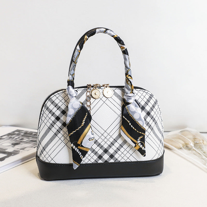 Women's Fashion Printed Portable Shell Silk Scarf Bags