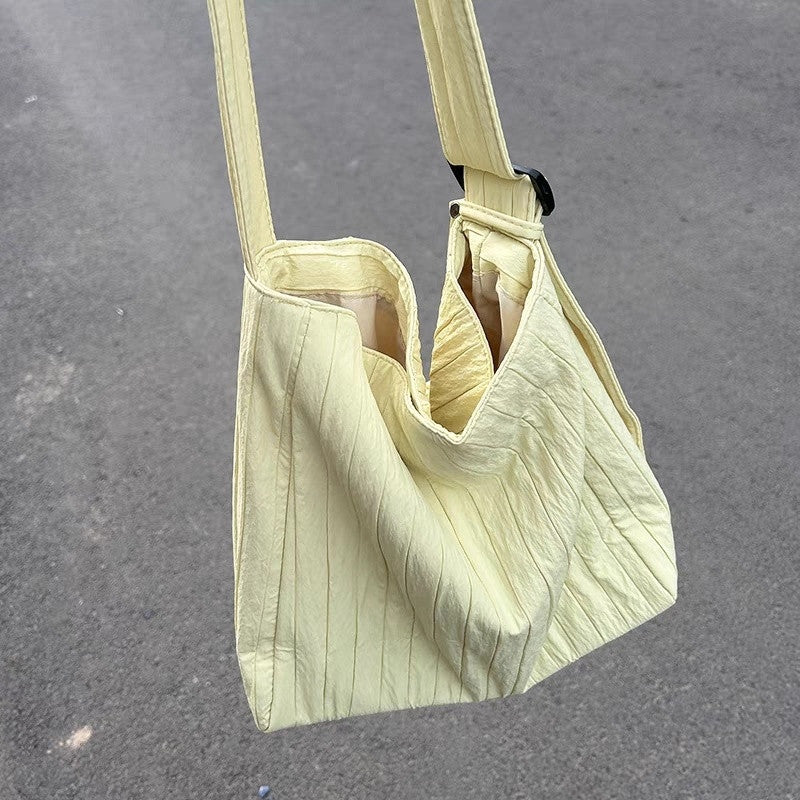 Underarm Large Capacity Simple Artistic Canvas Shoulder Bags