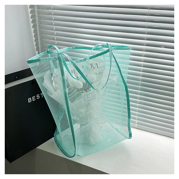 Shopping Voile Transparent Fashion Mesh Beach Bags