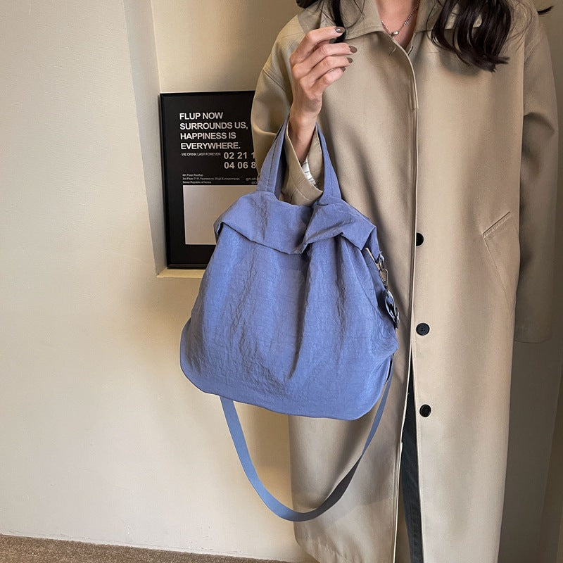 Women's Nylon Fashion Large Capacity Canvas Solid Shoulder Bags
