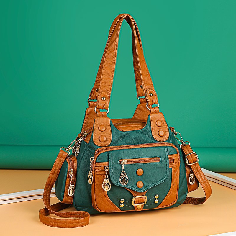 Women's Retro Fashionable Simple Washable Mom Shoulder Bags