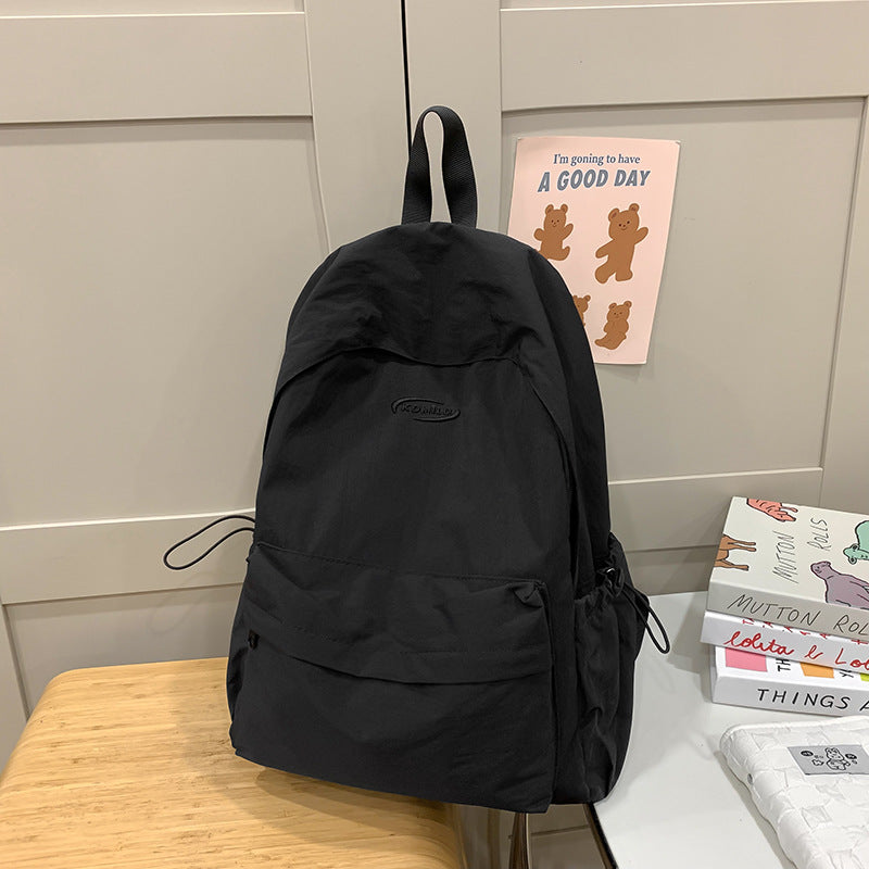 Simple Solid Color For College Female Backpacks