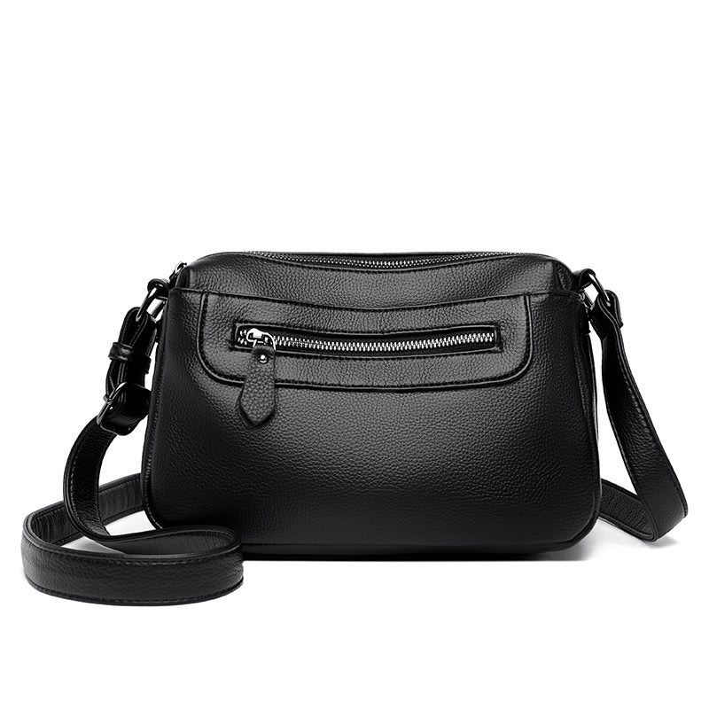 Women's Dumpling Soft Leather Fashion Mom Single Crossbody Bags