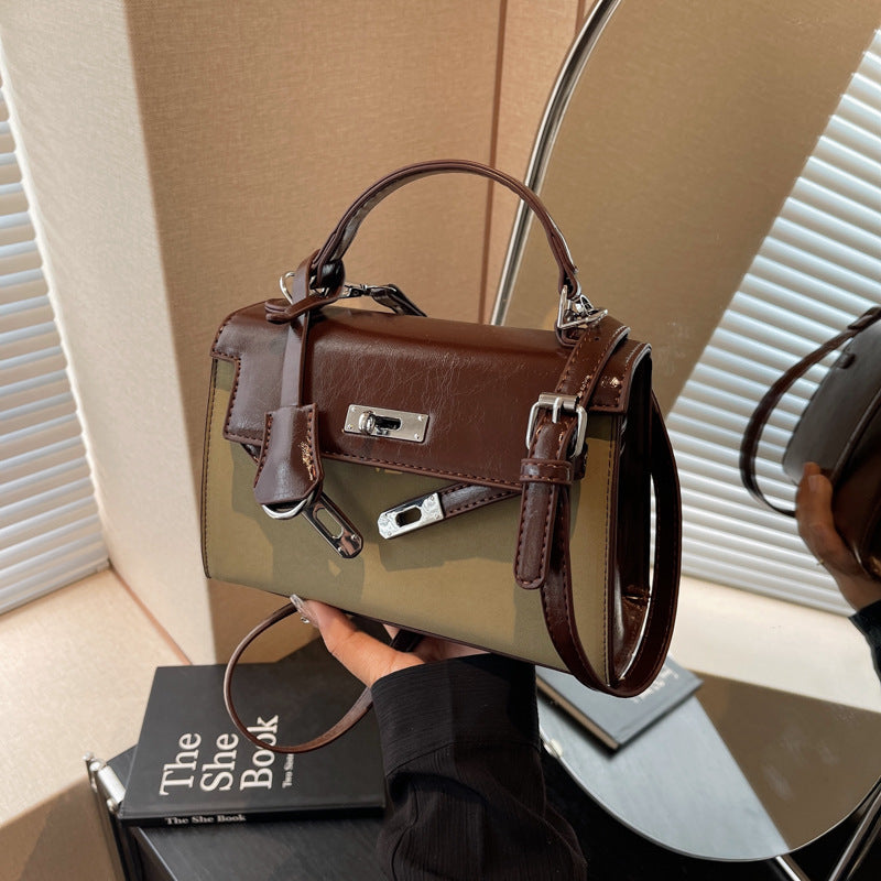 Women's High-grade Retro Exquisite Portable Kelly Crossbody Bags