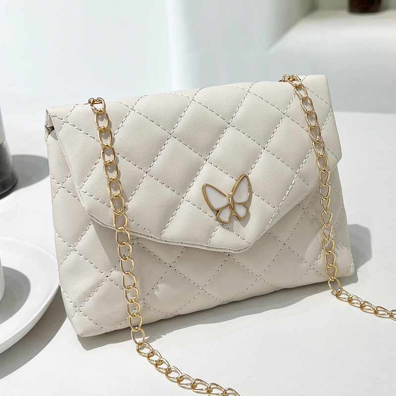 Women's Trendy Embroidered Butterfly Decoration Korean Shoulder Bags