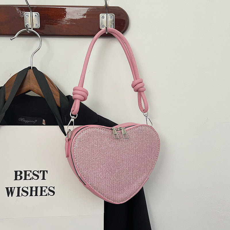 Korean Style Light Diamond Fashionable Stylish Love Niche Bags