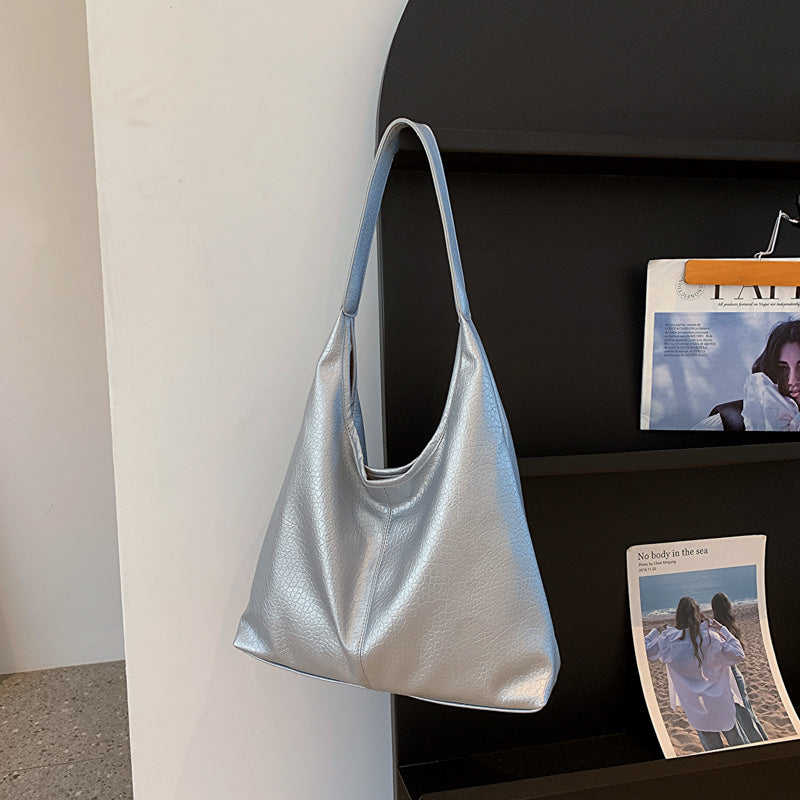 Soft Leather Large Capacity Fashion Style Tote Bags