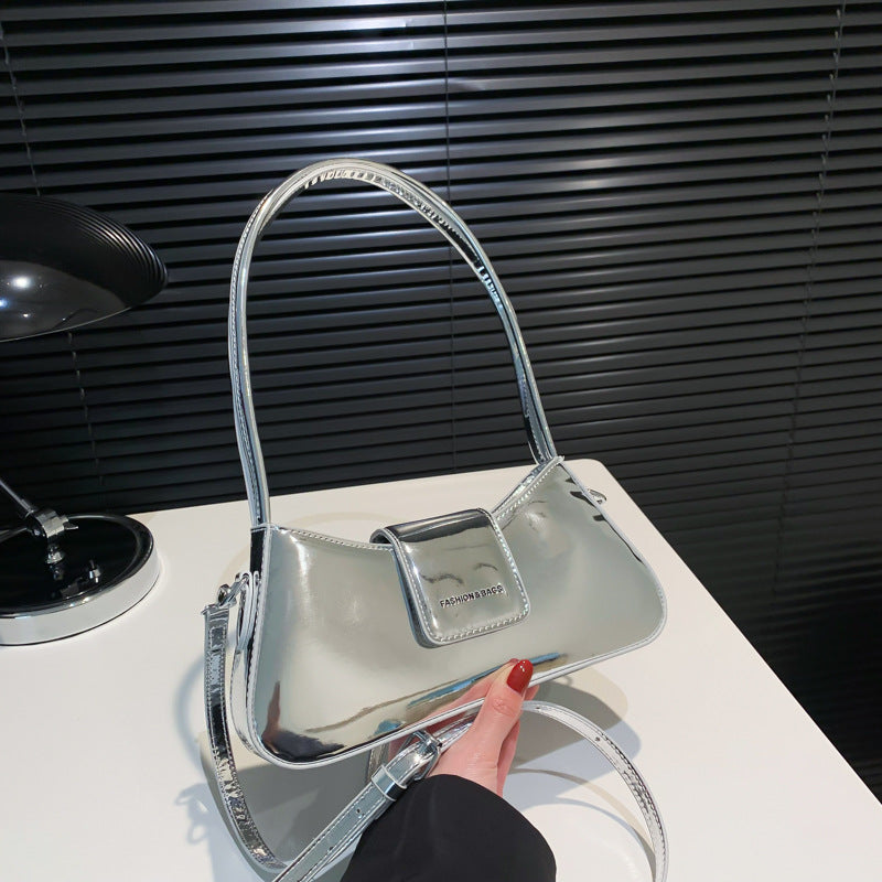 Women's Minority Design Underarm Simple Baguette Personality Bags