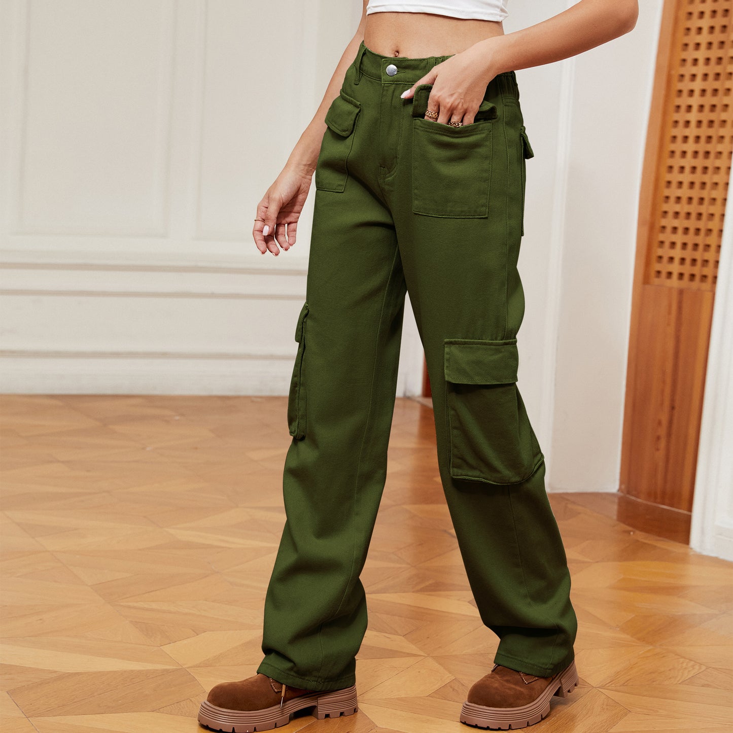 Women's American Retro Washed Denim Casual Women's Jeans