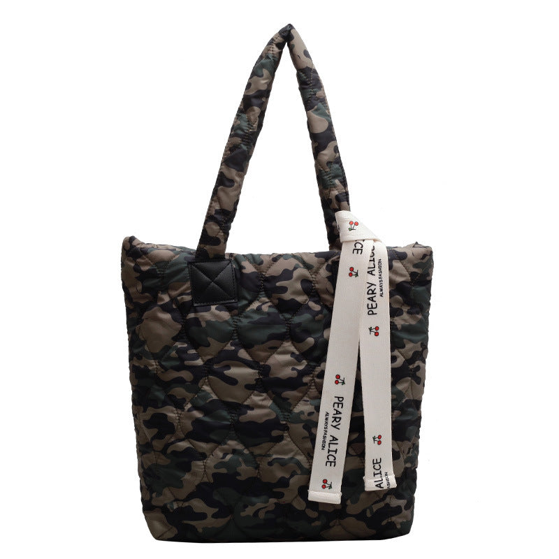 Winter Fashion Embroidery Clothes Commuter Portable Bags