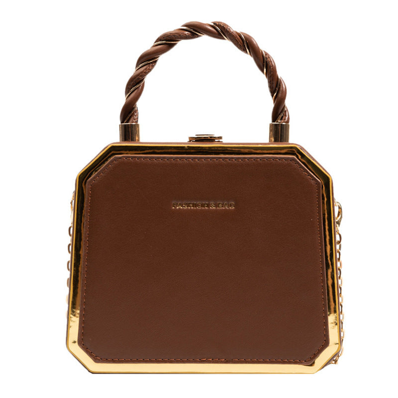 Women's Western Style Leisure Simple Box Exquisite Bags