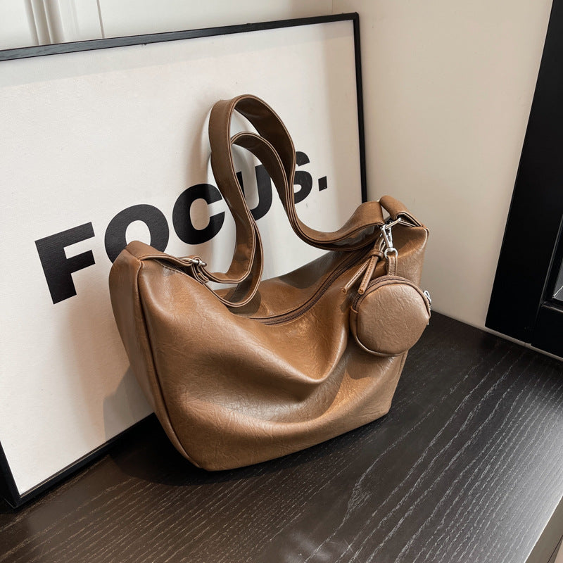 Wind Large Capacity Female High Sense Niche Shoulder Bags