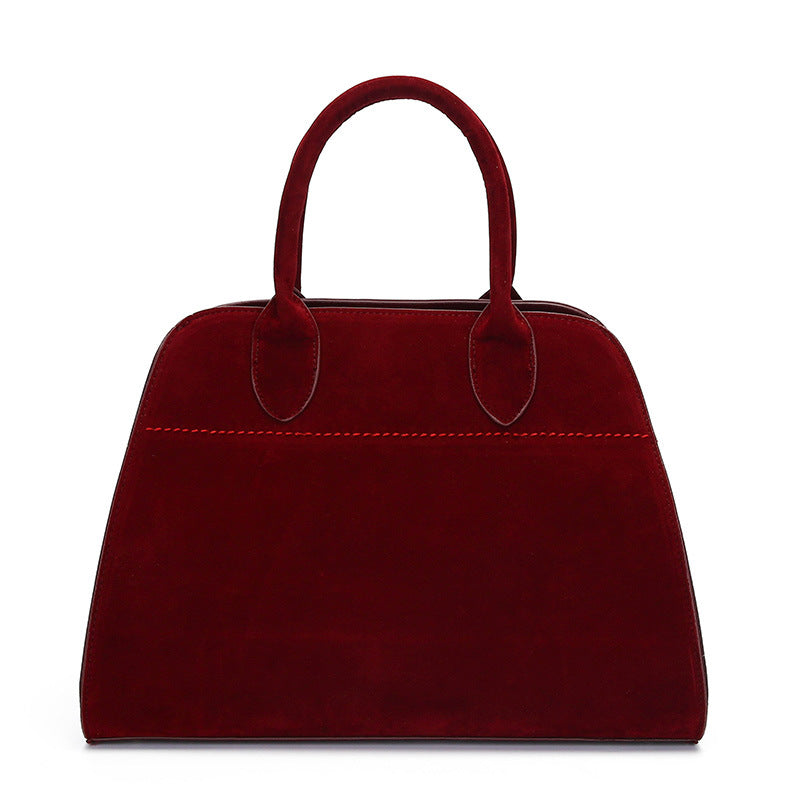 Women's Elegant Retro Simple Dull Polish Tote Bags