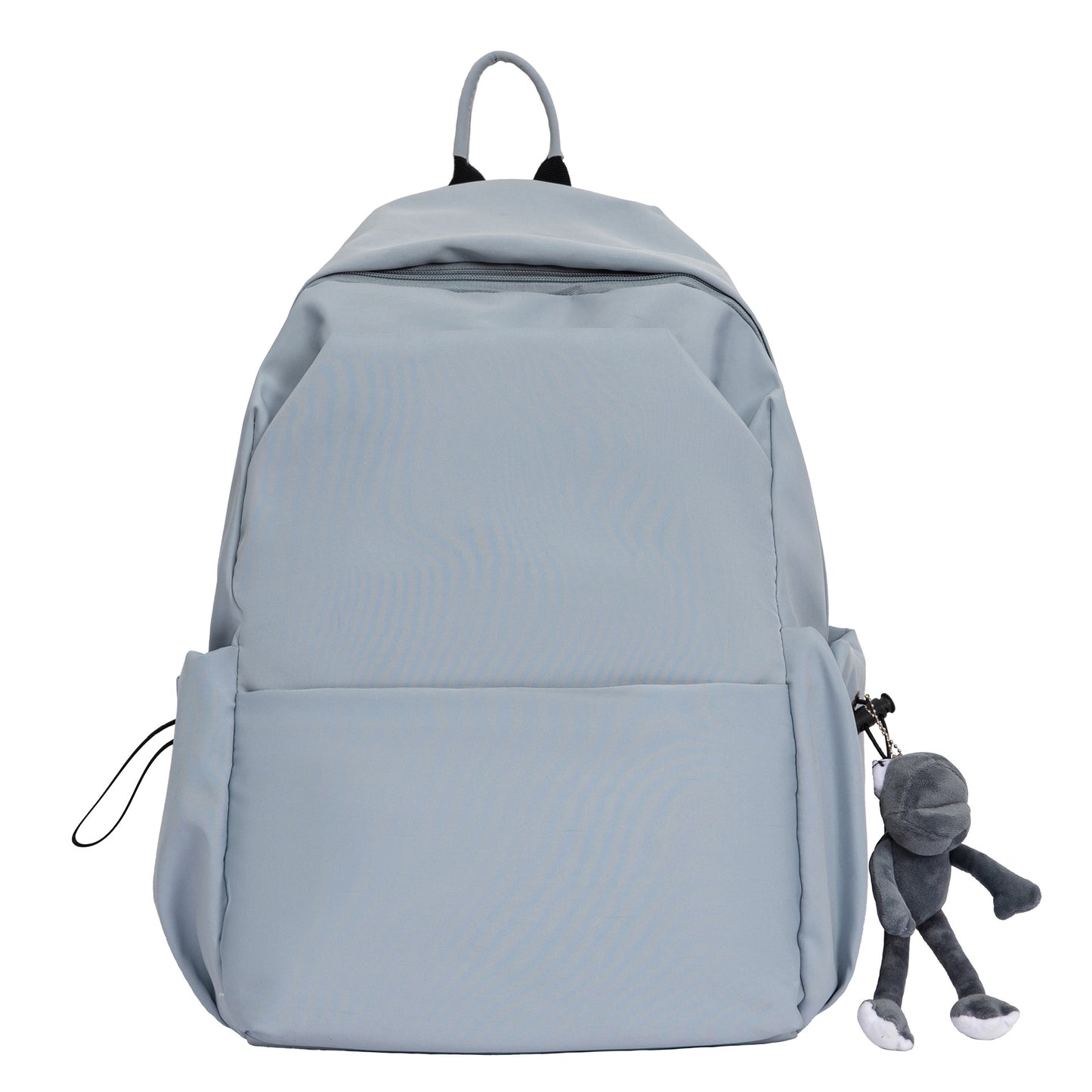 Simple Pure Color Trendy Couple Large Backpacks