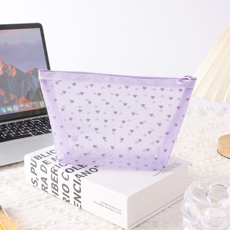 Portable Breathable Transparent International Storage Taro Cosmetic Bags
