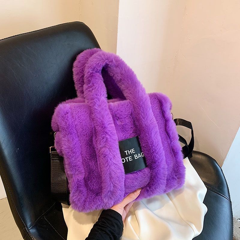 Women's Creative Tide Graceful Cute Plush Tote Bags