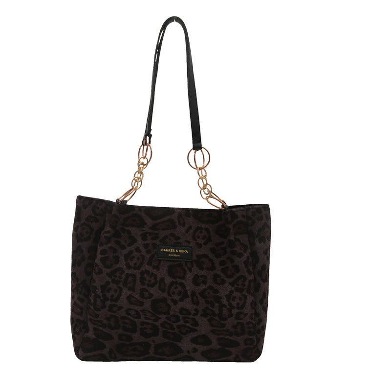 Women's Leisure Commute Large Capacity Autumn Suede Tote Bags