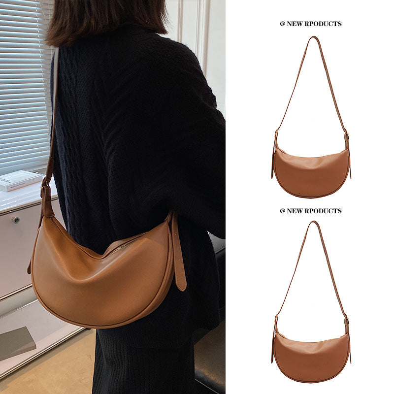 Women's Advanced Texture Summer Fashion Design Saddle Crossbody Bags