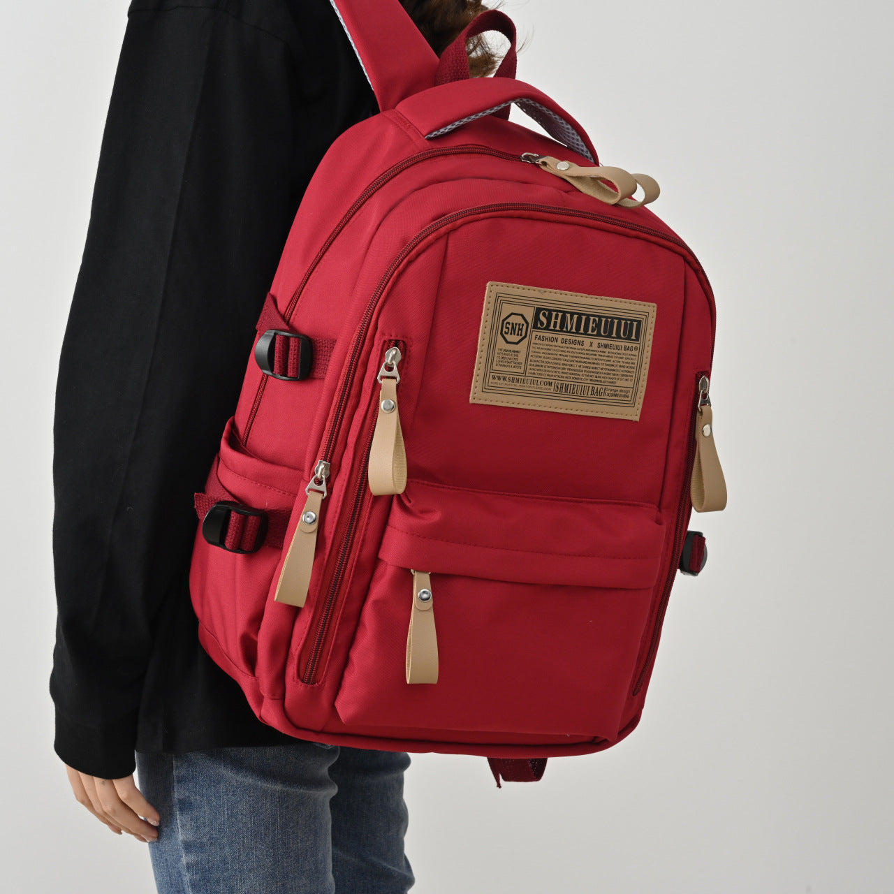 Women's & Men's & Classic Versatile Korean Style Simple Large Backpacks