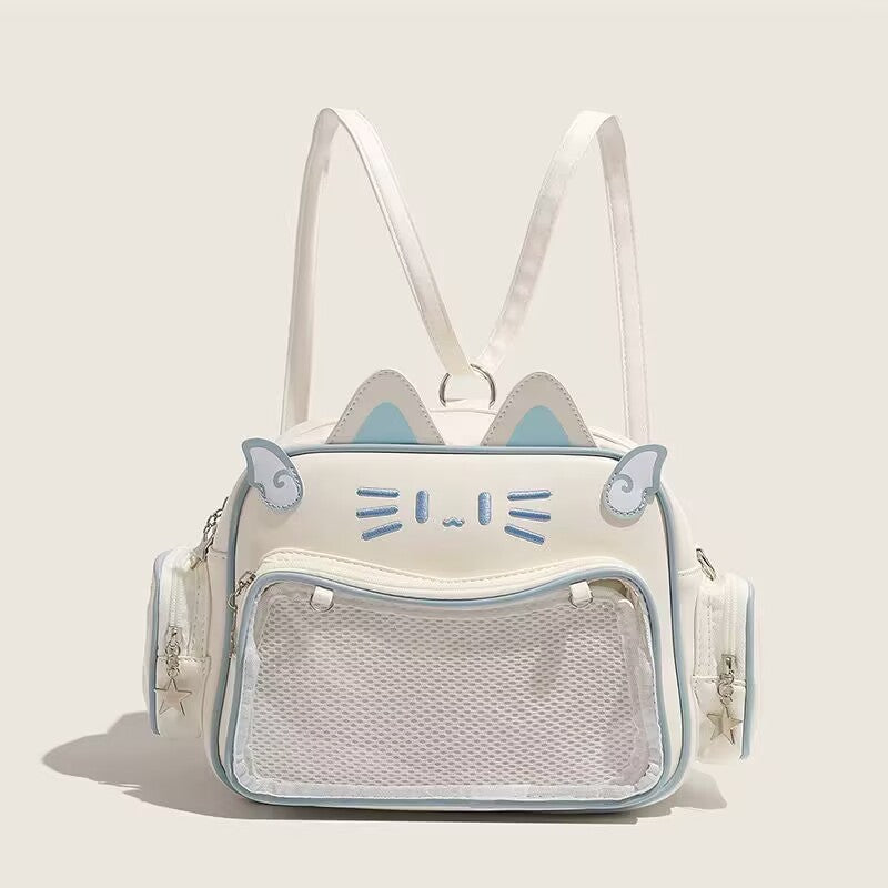 Women's Super Cool Millennium Cute Mechanical Cat Backpacks