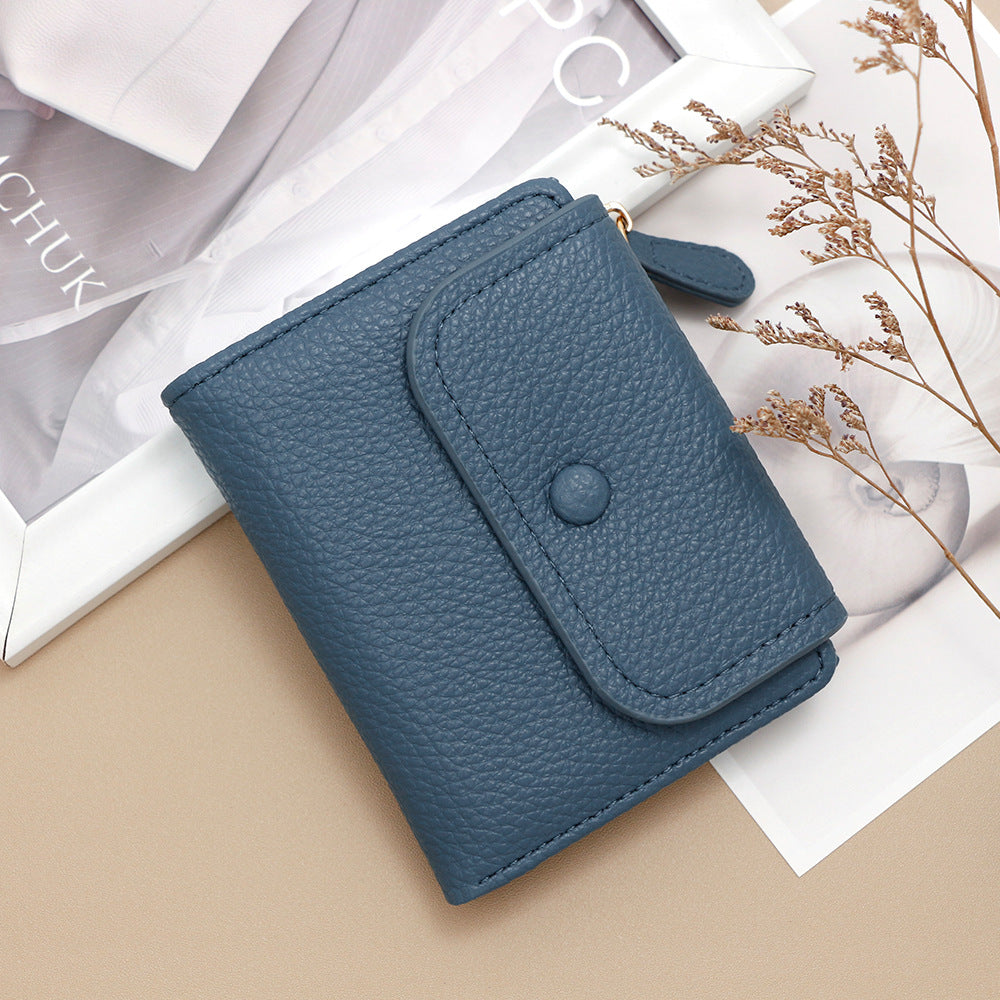 Women's Zipper Niche Creative Style Multifunctional Fashion Litchi Ladies Wallets