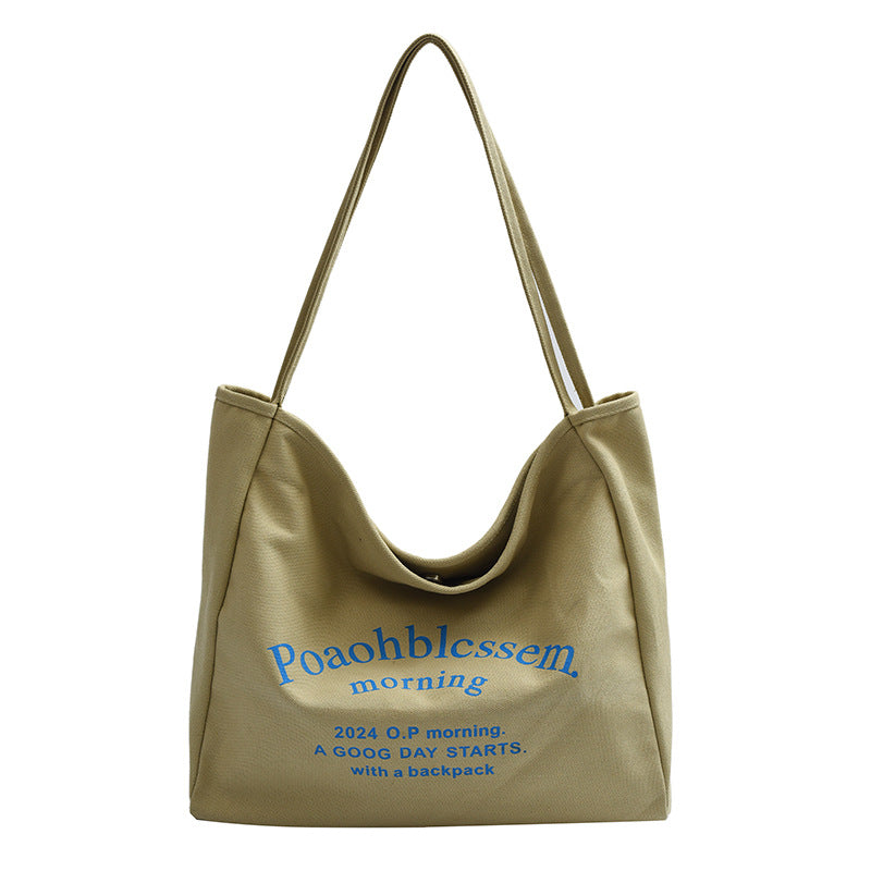 Large Capacity Female Artistic Canvas Class Shoulder Bags