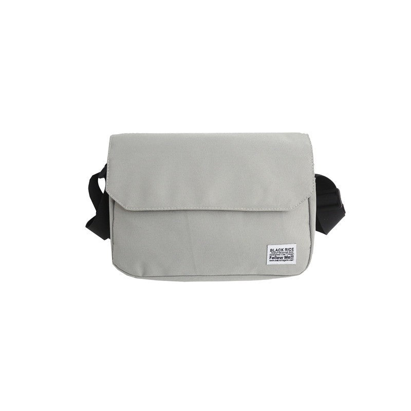 Men's Fashionable Canvas Message Style Simple Vintage Wide Men's Messenger Bags