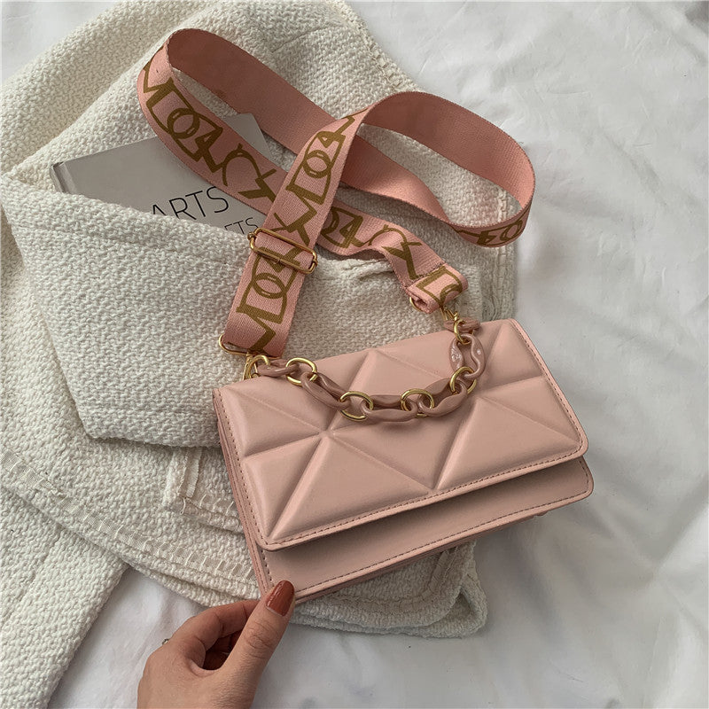 Women's Fashion Diamond Korean High-grade Niche Retro Handbags